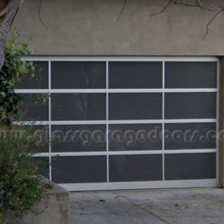 Residential Glass Garage Door on Hill Street, San Francisco California