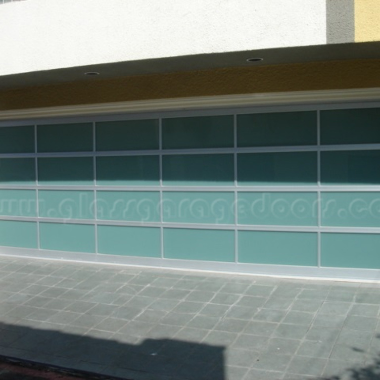 Glass Garage door installed in hermosa beach california home