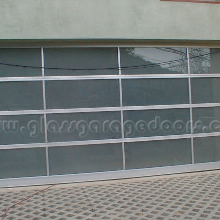 Residential Glass Garage Door on Bundy Street, Los Angeles, California