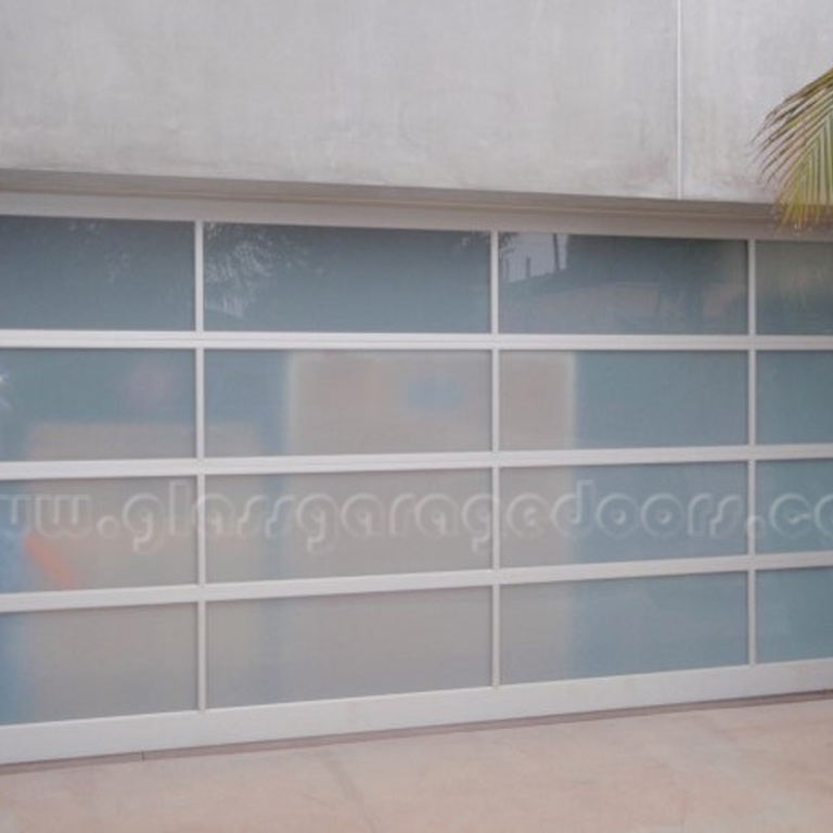 aluminum Glass Garage Door in Palm Ste on Venice California