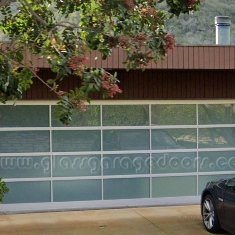 Glass Garage Door on Bluebird Canyon in Laguna Beach, California