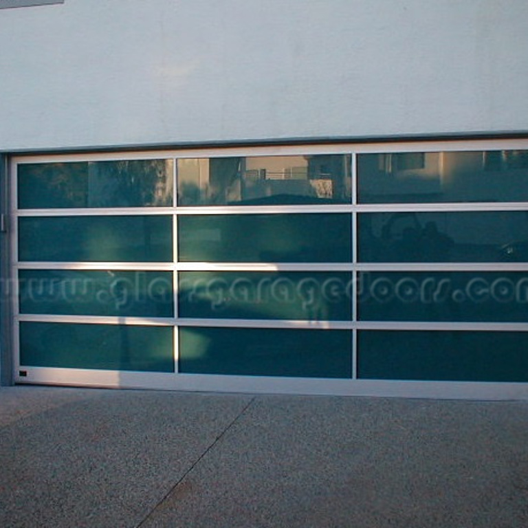 Contemporary Aluminum  glass garage door design for Pacific Palisades California residence