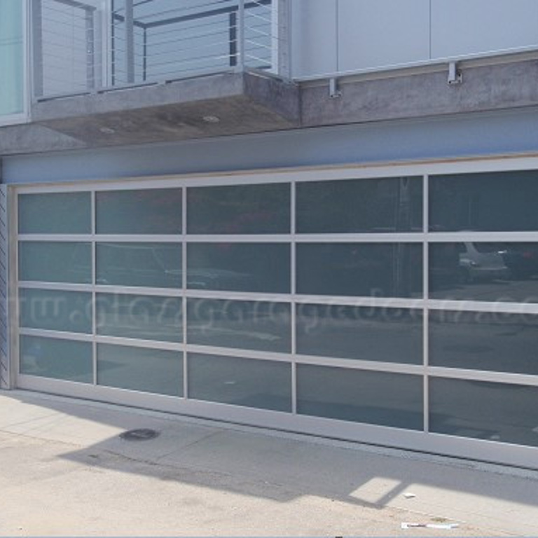 Glass Garage Door in Venice California beach house