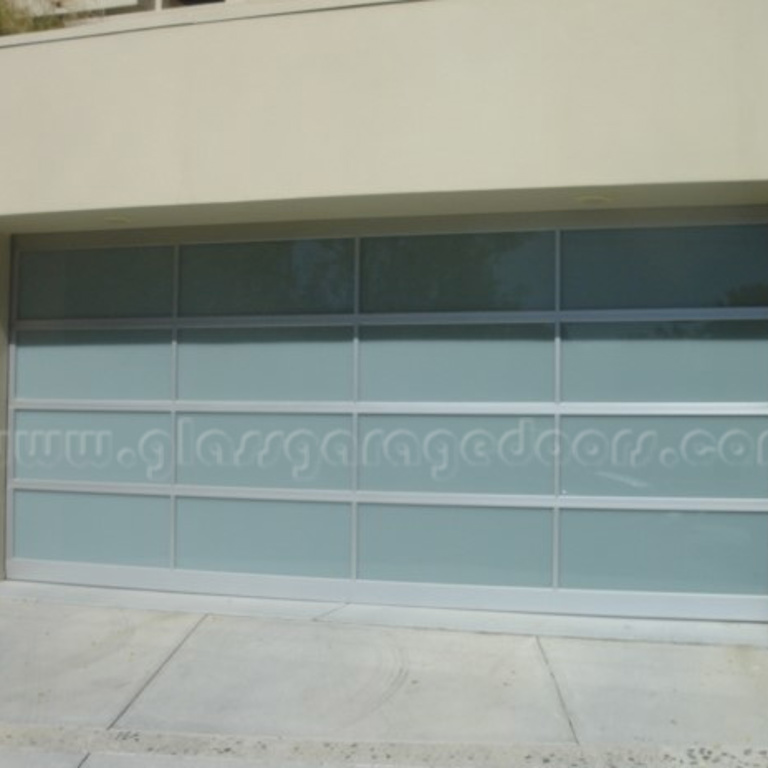 glass garage door on Hanley Ave, Los Angeles, California