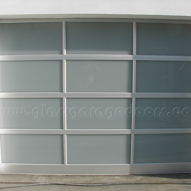 functional glass garage door design for home in Santa Monica California